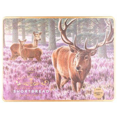 Marks & Spencer All-Butter Scottish Shortbread Assortment, 650 g | Baked in Edinburgh, Stag-Design Tin, Made in Scotland