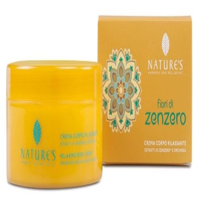 Nature's Fiori di Zenzero Body Cream, Warm Spicy with Ginger & Orchid Blossom, 200 ml