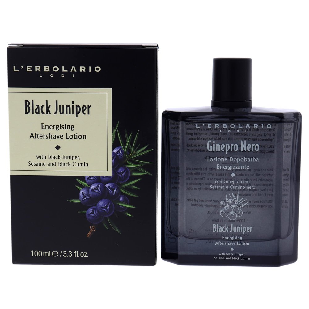 L'Erbolario Ginepro Nero Energizing Aftershave Lotion 100 ml