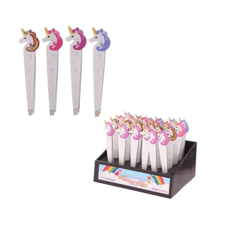 Unicorn Metal Tweezers in Rainbow Design