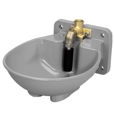 Lister Frost-Resistant Gray Plastic Horse Drinker, 45 W, Made in Germany