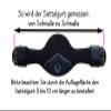 DT Saddlery Short Girth Butterfly 70 cm, Black view 3