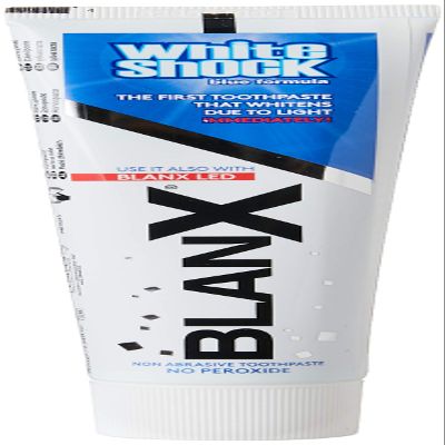 BLANX White Shock Whitening Toothpaste for Enamel Stains with Immediate Effect, 75 ml