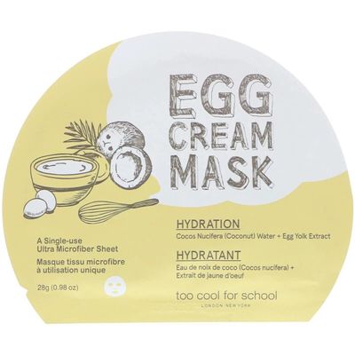 Too Cool for School Egg Cream Hydration Mask, 28 ml