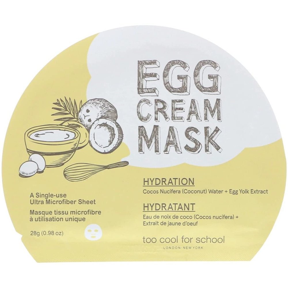 Too Cool for School Egg Cream Hydration Mask, 28 ml