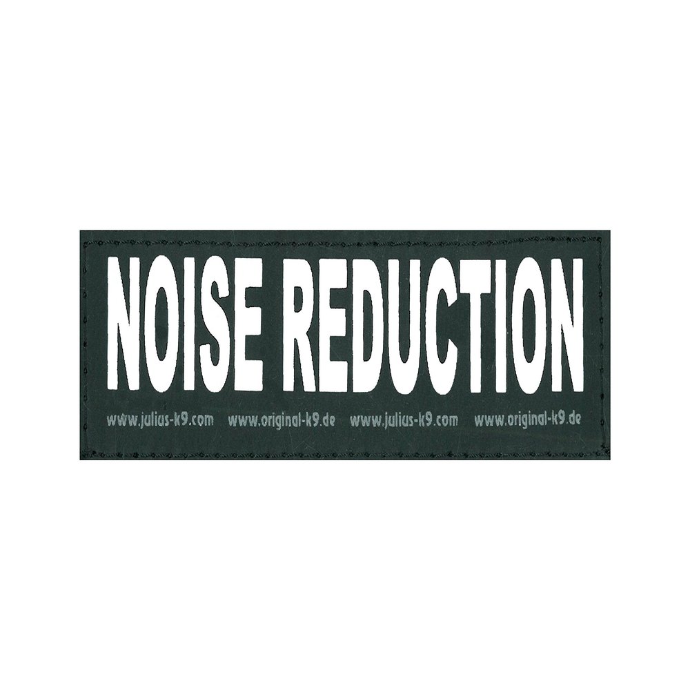 JULIUS K-9 Velcro Patch, Noise Reduction, Large, Black