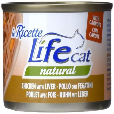 HAPIPET Life Cat The Recipes with Chicken, Chicken Livers and Carrots, 150 g