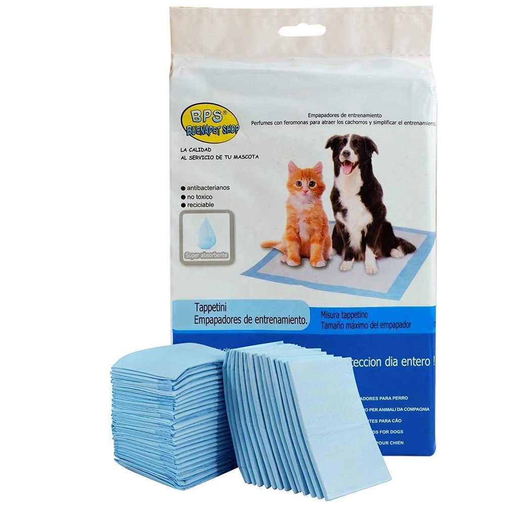 BPS Pet Training Pads, Carbon Training Soakers, Super Absorbent, 20-Pack, 60 x 90 cm
