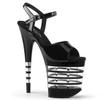 Pleaser FLAMINGO-809LN FLAM809LN/B/M Open-Toe Sandals, Black (Blk Pat/Blk B/M), EU 38 (UK 5) view 1