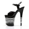 Pleaser FLAMINGO-809LN FLAM809LN/B/M Open-Toe Sandals, Black (Blk Pat/Blk B/M), EU 38 (UK 5) view 3