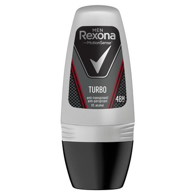 6-Pack - REXONA Men "TURBO" MotionSense Deodorant Roll-On - 50 ml