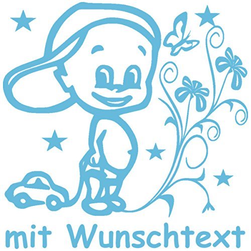 Hoffi's Premium XL Personalized Baby Car Sticker, 25 cm, Motif 1308