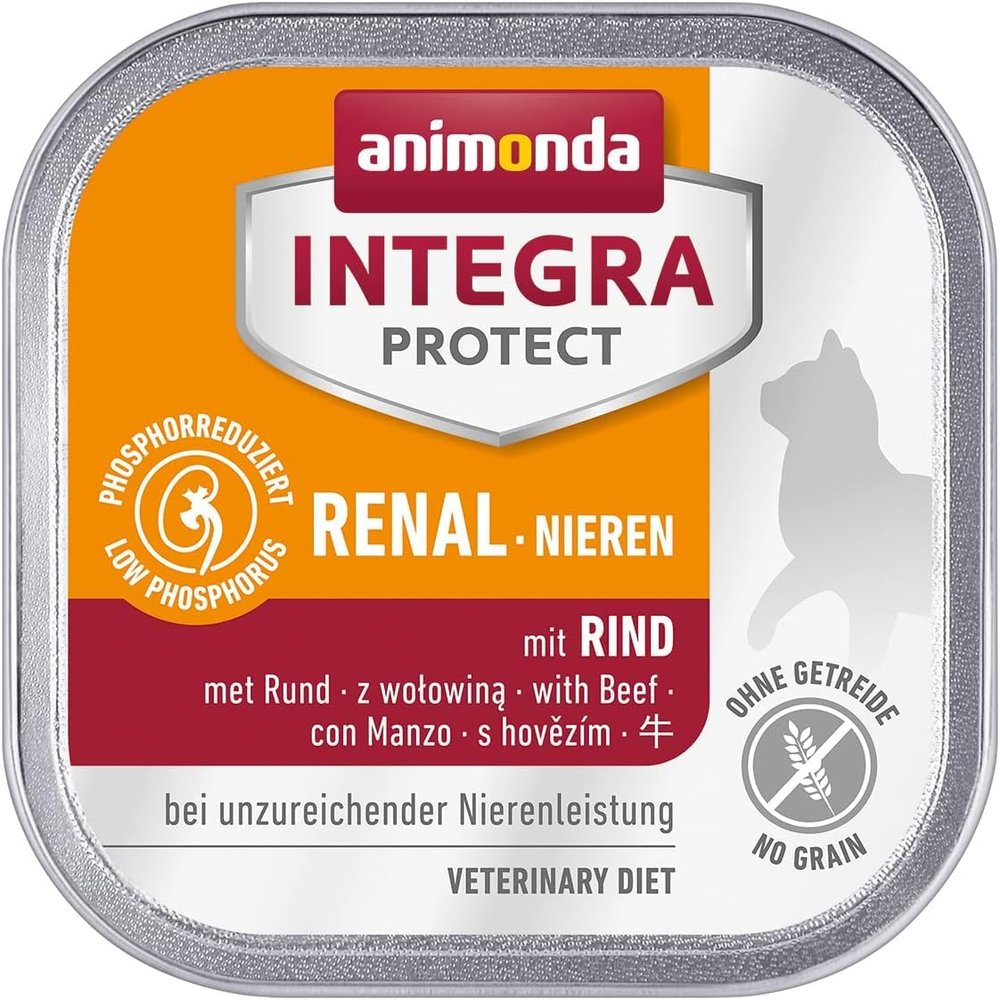 animonda INTEGRA PROTECT Renal Wet Cat Food with Beef (16 x 100 g)