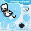 adecco LLC Portable Contact Lens Case Travel Kit with Mirror, Bottle and Tweezers view 3