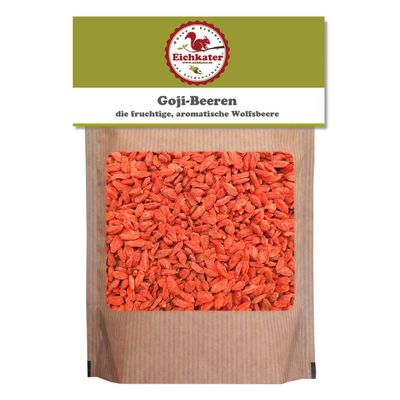 Eichkater Natural Goji Berries, 2-Pack (2 x 185 g)