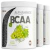 BCAA Powder 900 g, Grape – Alphaminos BCAA 2:1:1 Drink with 8,000 mg BCAA, Vegan, Lab-Tested view 1