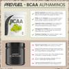 BCAA Powder 900 g, Grape – Alphaminos BCAA 2:1:1 Drink with 8,000 mg BCAA, Vegan, Lab-Tested view 3