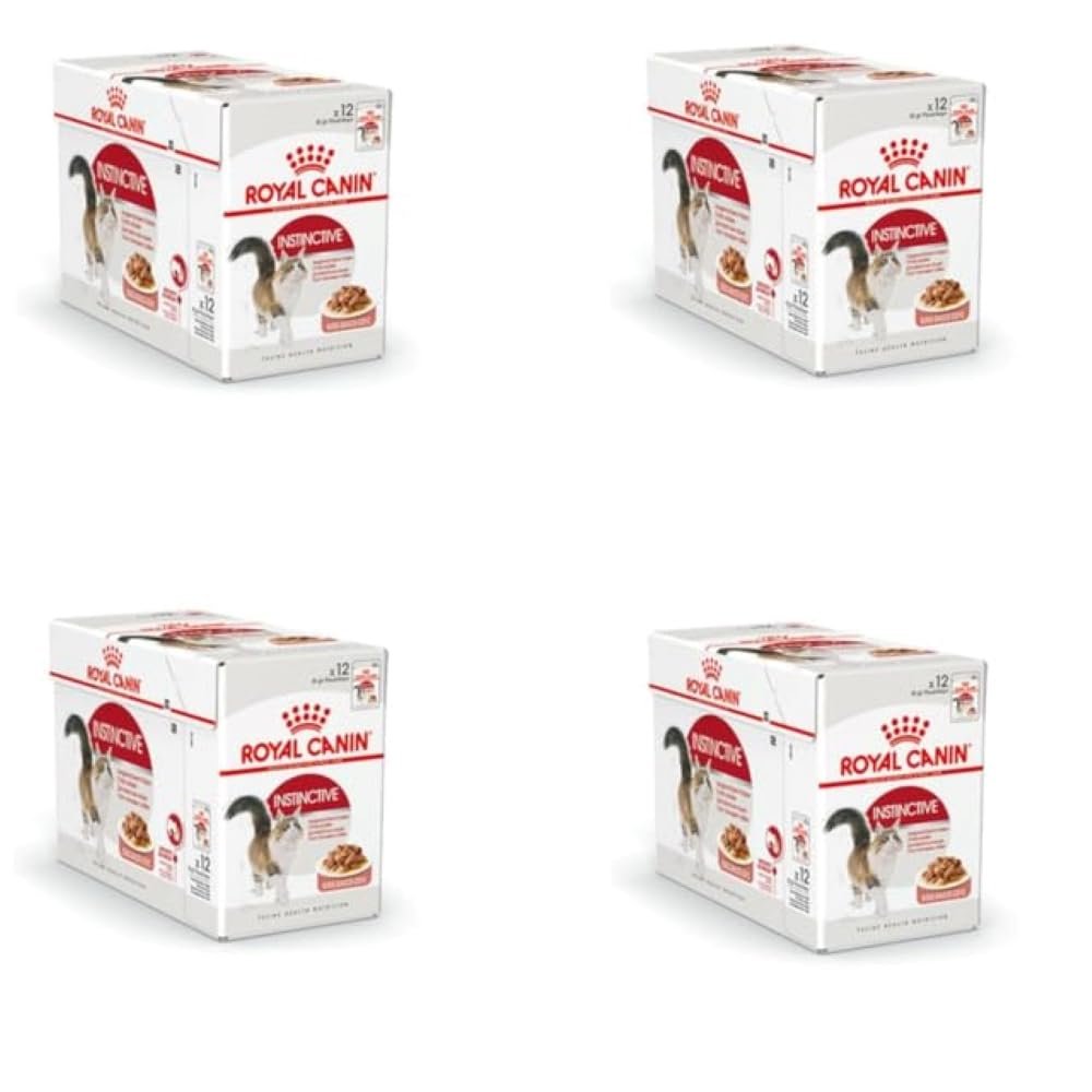 ROYAL CANIN Instinctive Jelly Wet Cat Food Pouches, 48 x 85 g