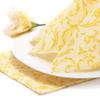 Papstar 50 Napkins 'ROYAL Collection' 1/4 Fold 40 cm x 40 cm Yellow 'Damascato' view 1