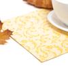 Papstar 50 Napkins 'ROYAL Collection' 1/4 Fold 40 cm x 40 cm Yellow 'Damascato' view 3