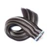 Tape-In Hair Extensions #1B/Gray Highlighted, 60 cm, 50 Wefts, 100% Remy Human Hair by NOVON view 1
