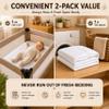 DuDu N Girlie Next2Me Cotton Jersey Fitted Sheets for Baby Crib, 51 x 85 cm, 2-Pack, Cream/Yellow view 4