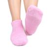 Sourcing Map Pink Moisturizing Exfoliating Treatment Non-Slip Gel Socks, 1 Pair view 3