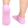 Sourcing Map Pink Moisturizing Exfoliating Treatment Non-Slip Gel Socks, 1 Pair view 4