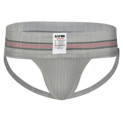 GYM Men's 7.6 cm Waistband Classic Athletic Supporter, Heather Gray, XXX-Large