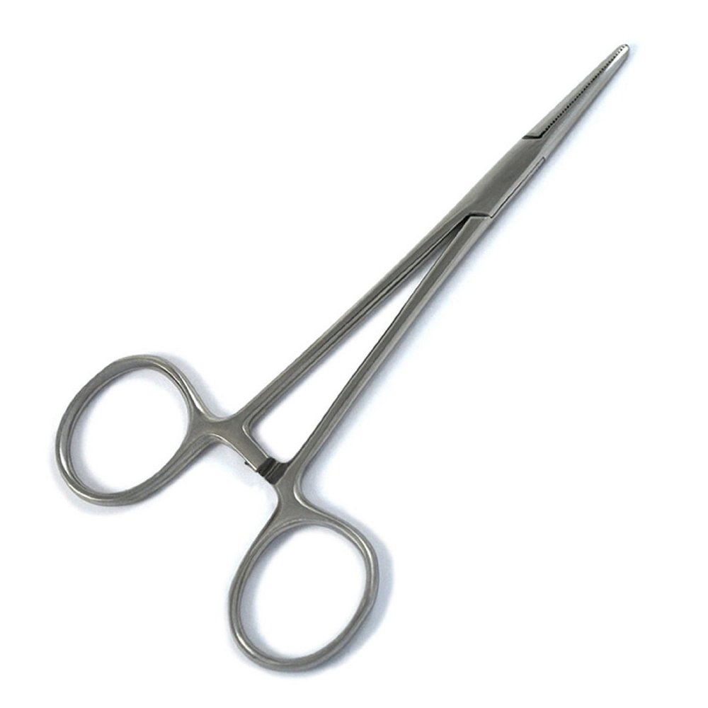 skyweb Pet Grooming Hemostat Forceps for Dogs and Cats, Straight, Locking, CE, 5.5 in