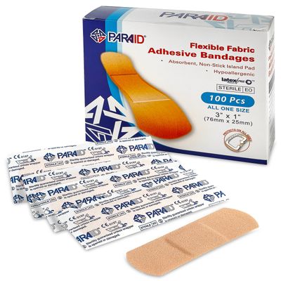 Flexible Adhesive Bandages - 100 Pack