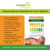 SimplexHealth pH Test Strips (100 Count) for Urine and Saliva view 2
