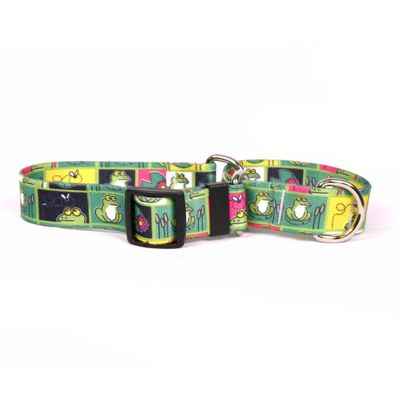 Yellow Dog Design Martingale Slip Collar, Frogs, Large, 27 in