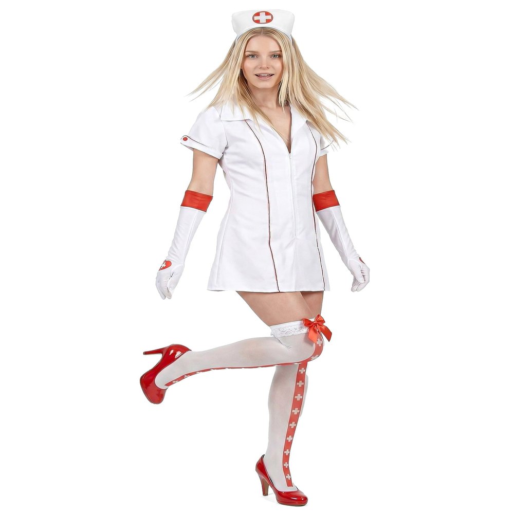 DEGUISE TOI Sexy Nurse Costume for Women, White and Red