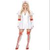 DEGUISE TOI Sexy Nurse Costume for Women, White and Red view 2