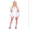 DEGUISE TOI Sexy Nurse Costume for Women, White and Red view 4