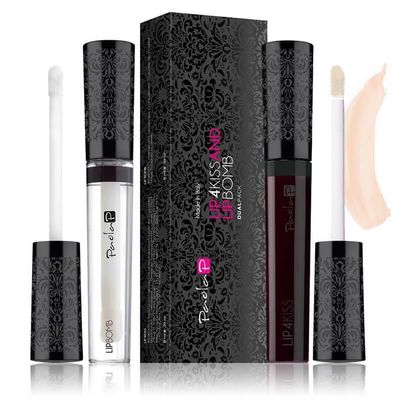 Lip4Kiss Duo Lipstick Rosa Pesca No. 4 + Lip Bomb