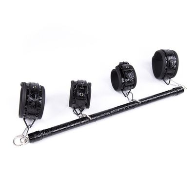 OnundOn Padded Spreader Bar with Hand and Ankle Cuffs Set