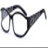 4sold™ Slim Reading Glasses Leaves Retro Black, Brown Dark Brown +1.5, +2.00, +2.5, +3.0, +3.5, or +4.00 (Black, 0.00) view 1