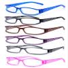 4sold™ Slim Reading Glasses Leaves Retro Black, Brown Dark Brown +1.5, +2.00, +2.5, +3.0, +3.5, or +4.00 (Black, 0.00) view 2