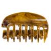 Large Hair Claw with Closed Sides, 10 cm, Horn Marble view 1