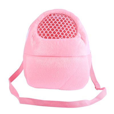 Breathable Small Pet Carrier Backpack with Shoulder Strap, Pink