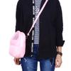 Breathable Small Pet Carrier Backpack with Shoulder Strap, Pink view 4