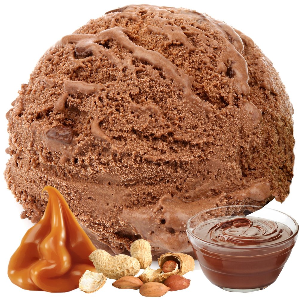 Chocolate Caramel Peanut Nougat Danish Soft Serve Ice Cream Mix (333 g)