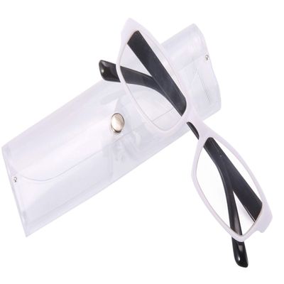 4sold Slim Reading Glasses with Case - Retro Black/Brown