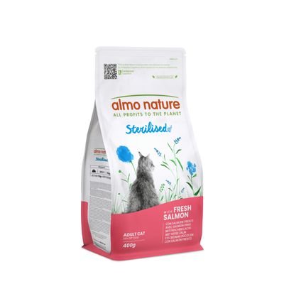 Almo Nature Sterilised - Dry Food for Sterilized Cats with Fresh Salmon - 400g