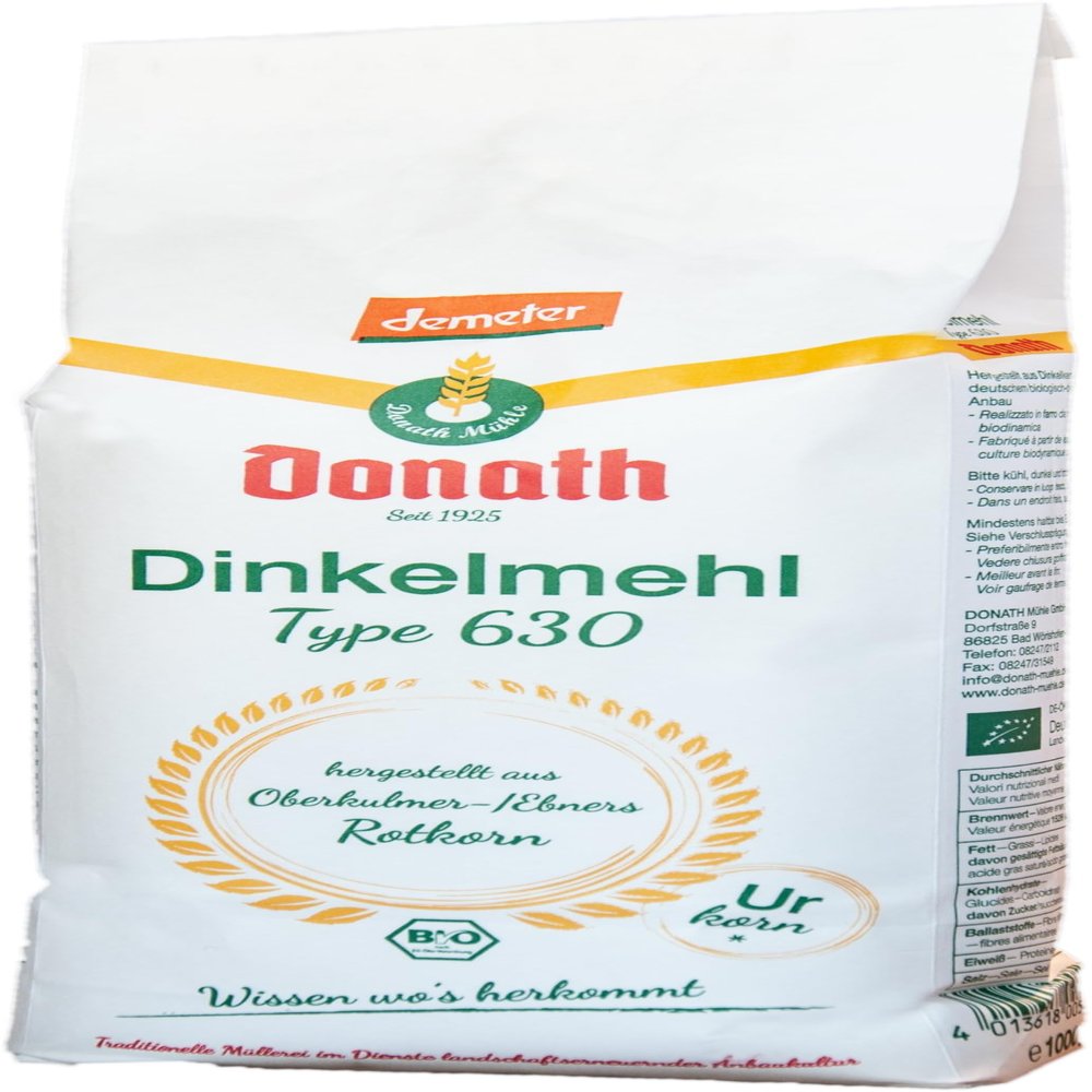 Donath Mühle Organic Spelt Flour Type 630 (1 x 1,000 g)