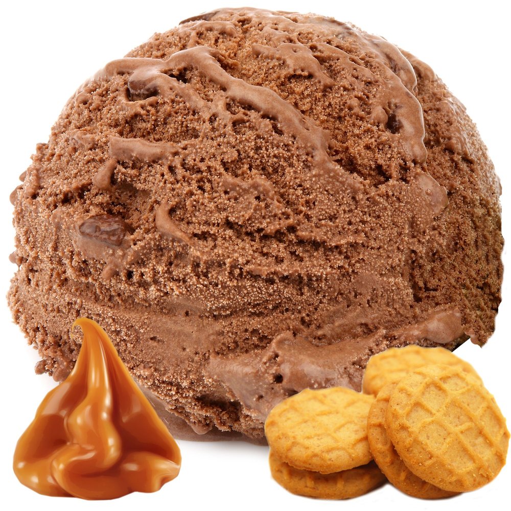 Chocolate Caramel Cookie Danish Soft Serve Ice Cream Powder Gino Gelati (1 kg)