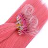 Micro-Ring/Loop Hair Extensions #PINK, 60 cm, 300 Strands, 1 g view 4