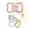 MAM Air NIGHT Silicone Pacifiers 16+ Months, Girl Mix, 4-Pack view 2
